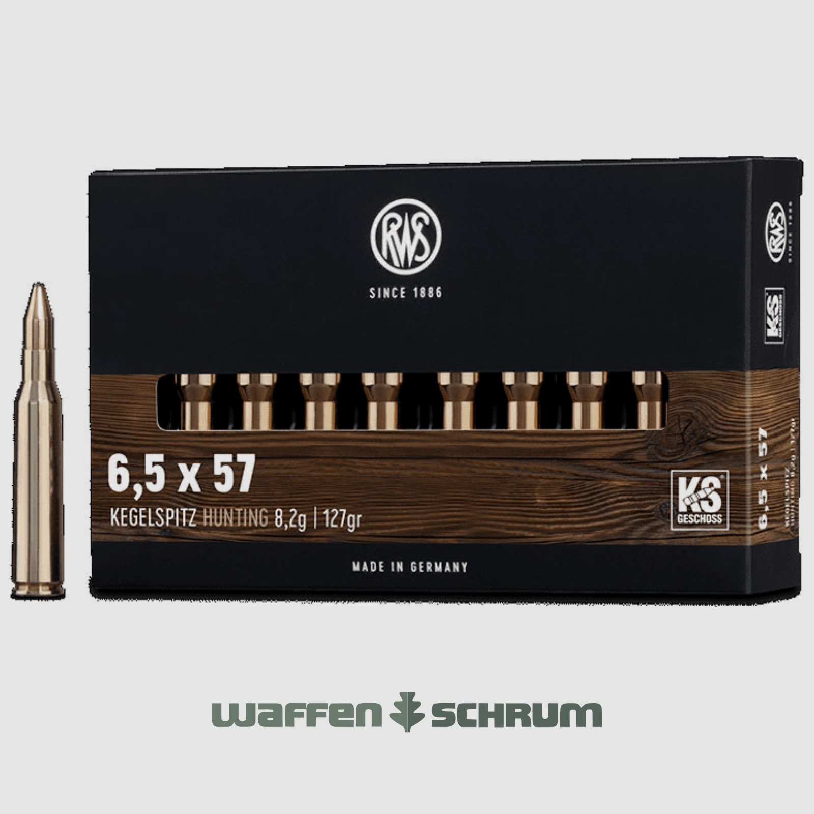 RWS Kegelspitz 8,2g - 127gr 6,5x57