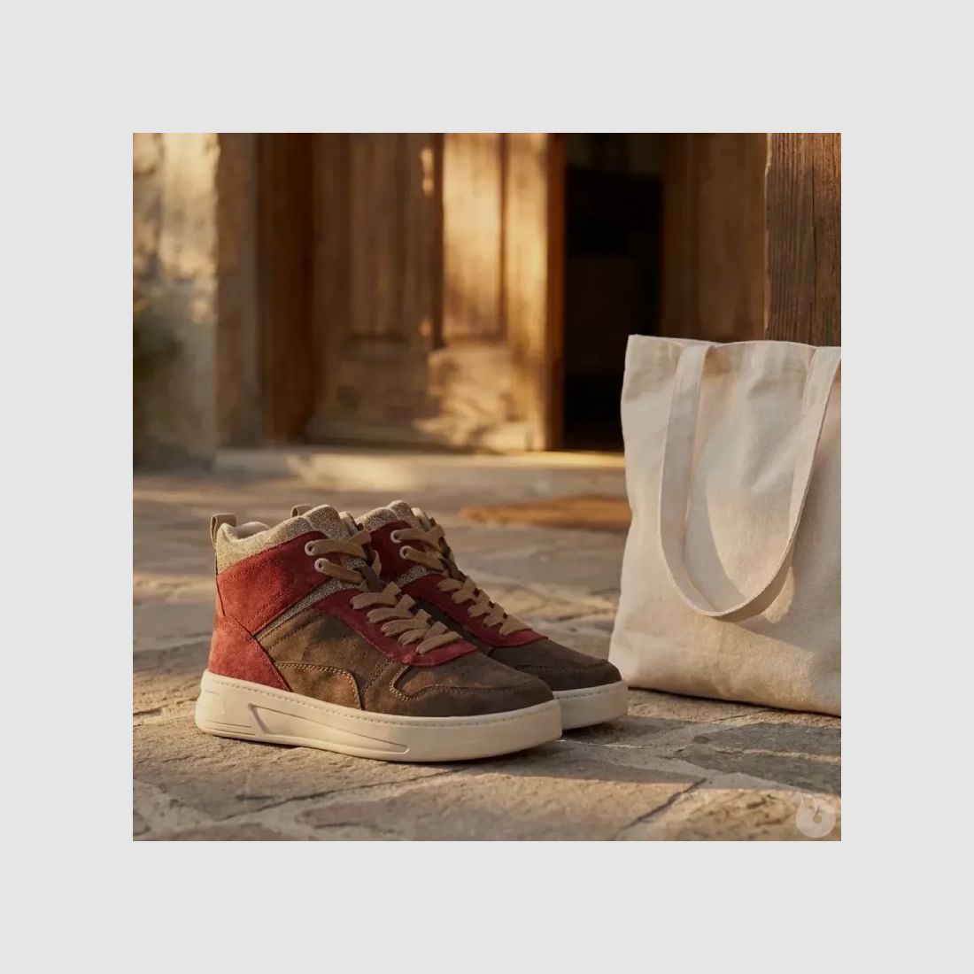 Baskets montantes femme bordeaux et vert du 36 au 41, image 1 sur 11