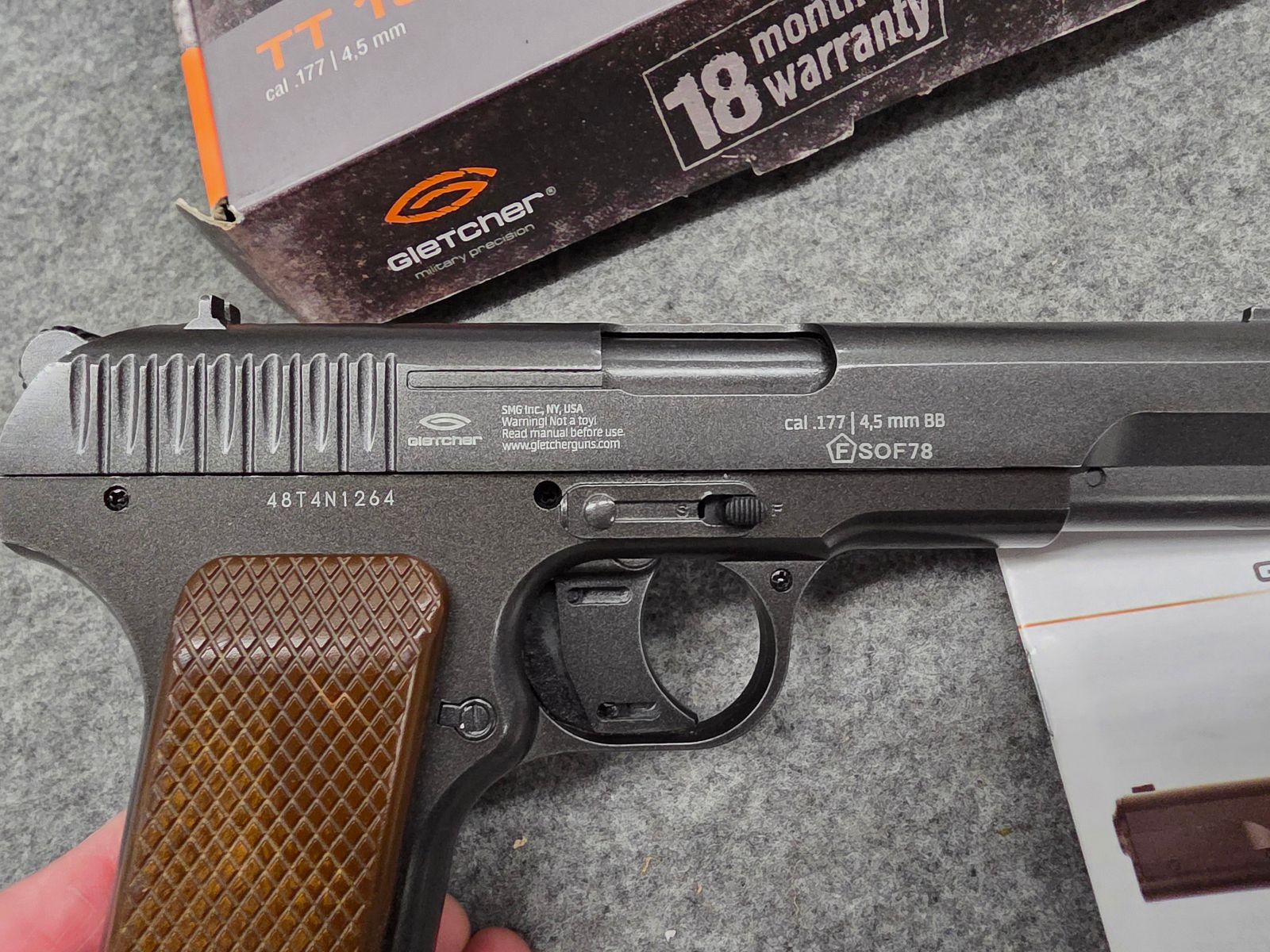 Gletcher TT 1941 NBB Cal. 4.5 mm steel BB