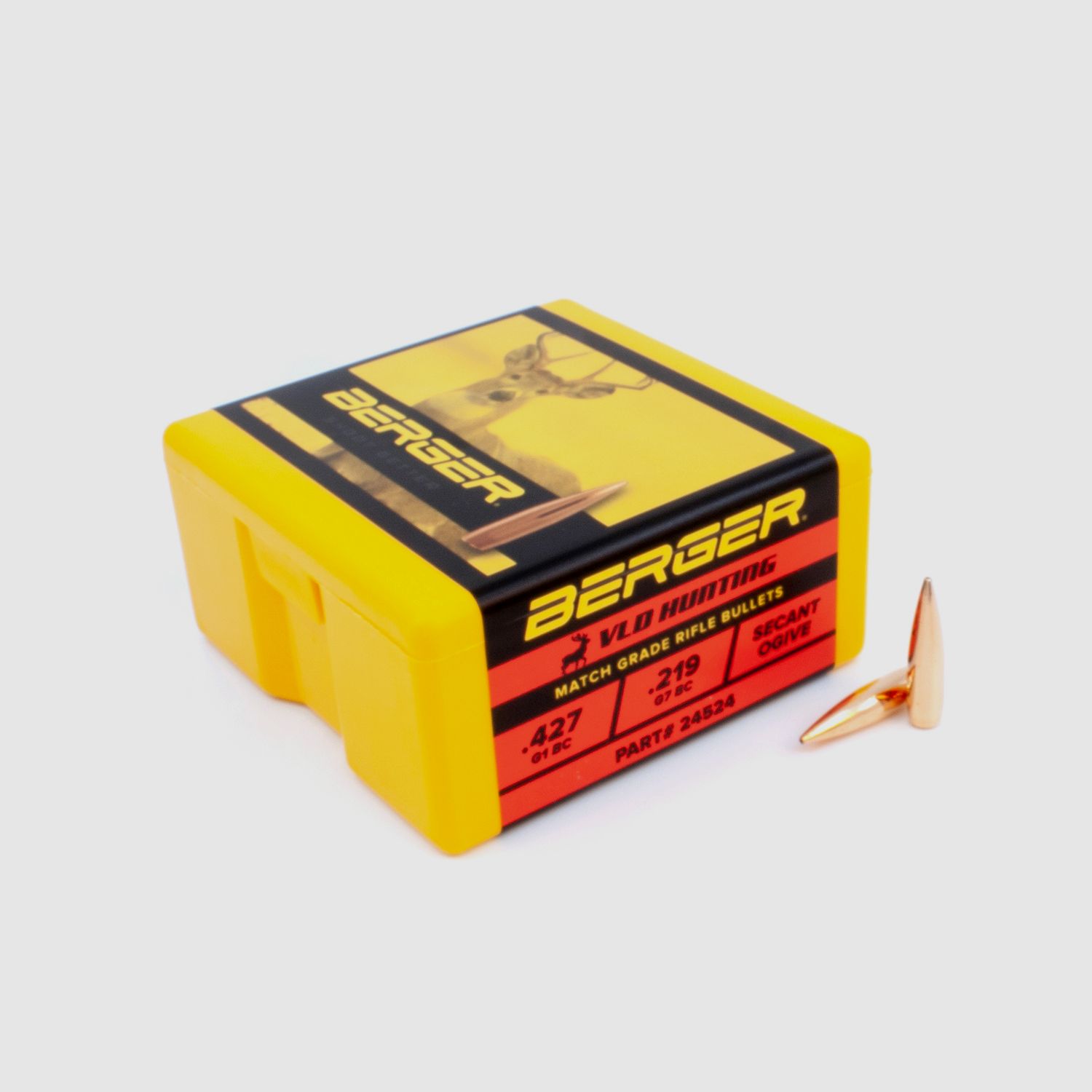 Proiettile Berger 6mm/.243 VLD Hunting 87GR 100 Pezzi