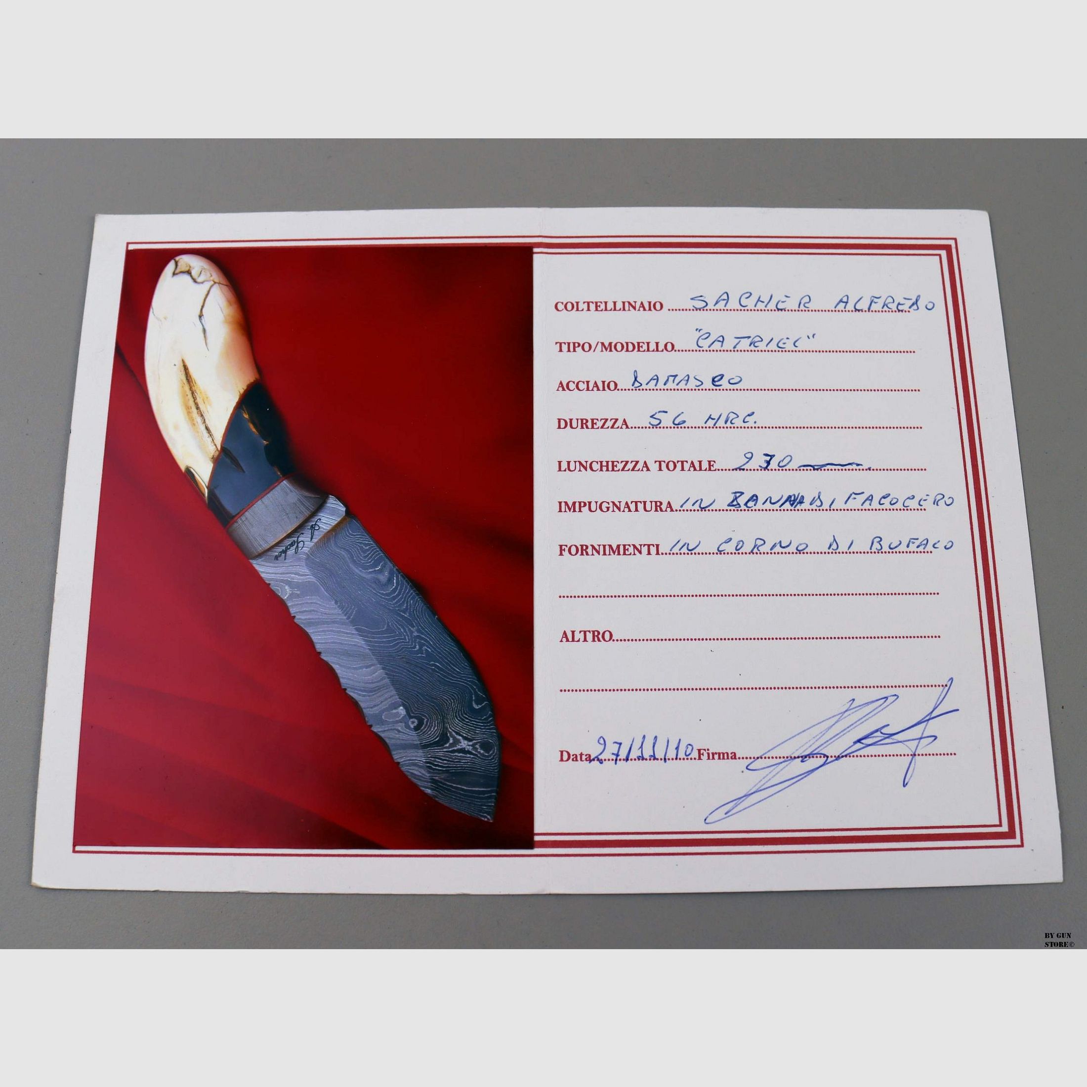 Messer Alfredo Sacher mod. Catriel – Damaszenerklinge, Bild 2 von 8