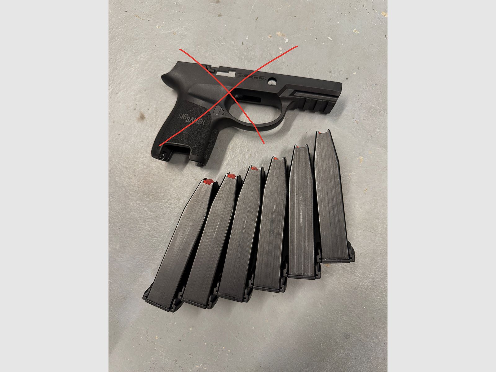 Accessoires SIG P320/ P250: 6x Compactmagazijn 15 schoten 9mmLuger