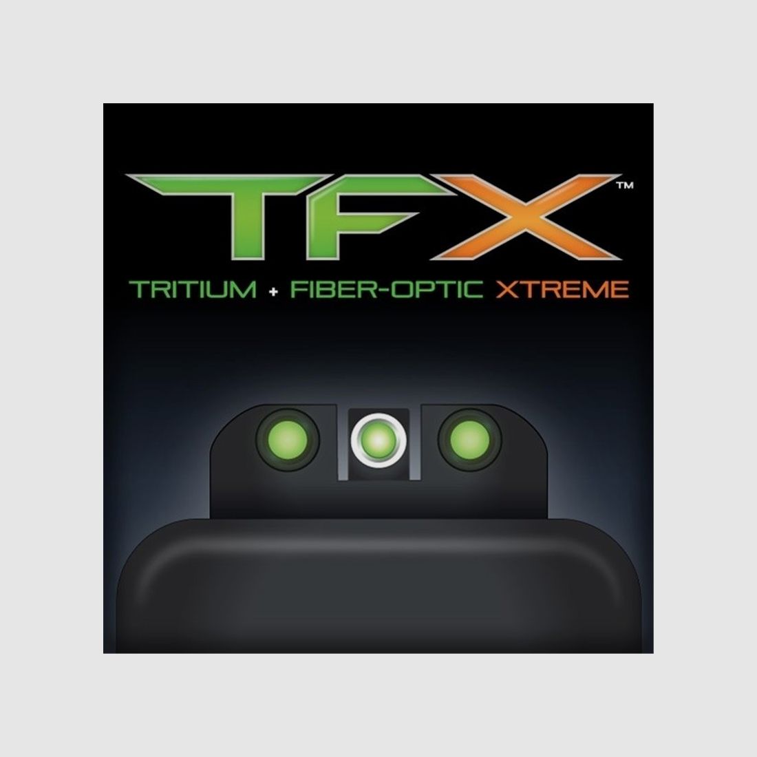 Kimme und Korn Tritium Truglo TFX Glock 17/19/26, Bild 2 von 3