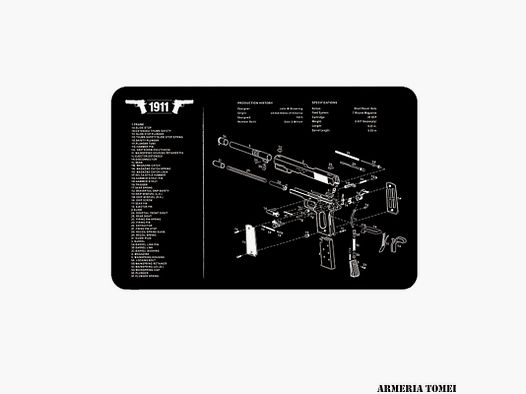 Gun Cleaning Mat 1911