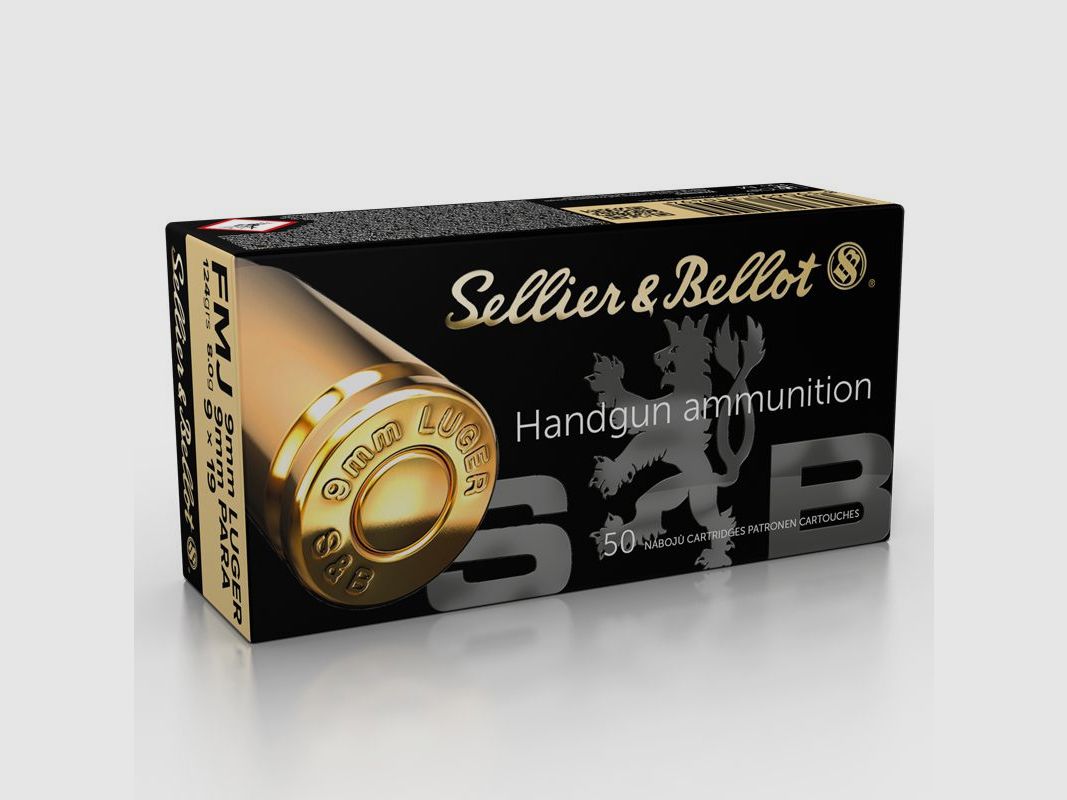 S&B 9mm Para FMJ 8g/124gr, afbeelding 2 van 4