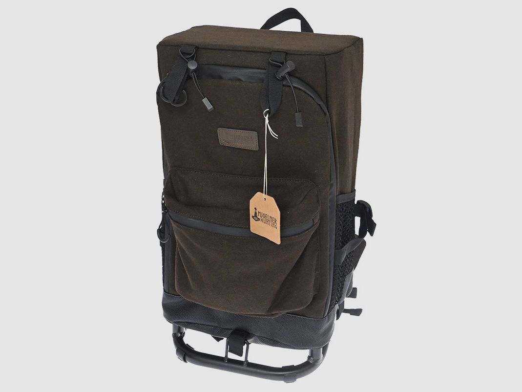 Mjoelner Hunting Rucksackstuhl Björn Braun mit Metallrahmen