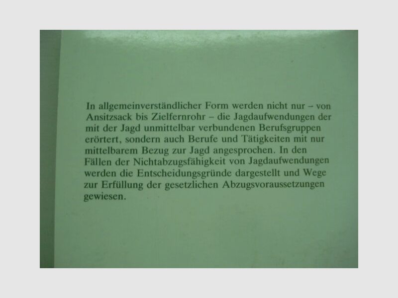 Werthe Buch Waidmannsheil im Steuerrecht, Klaus Böhme