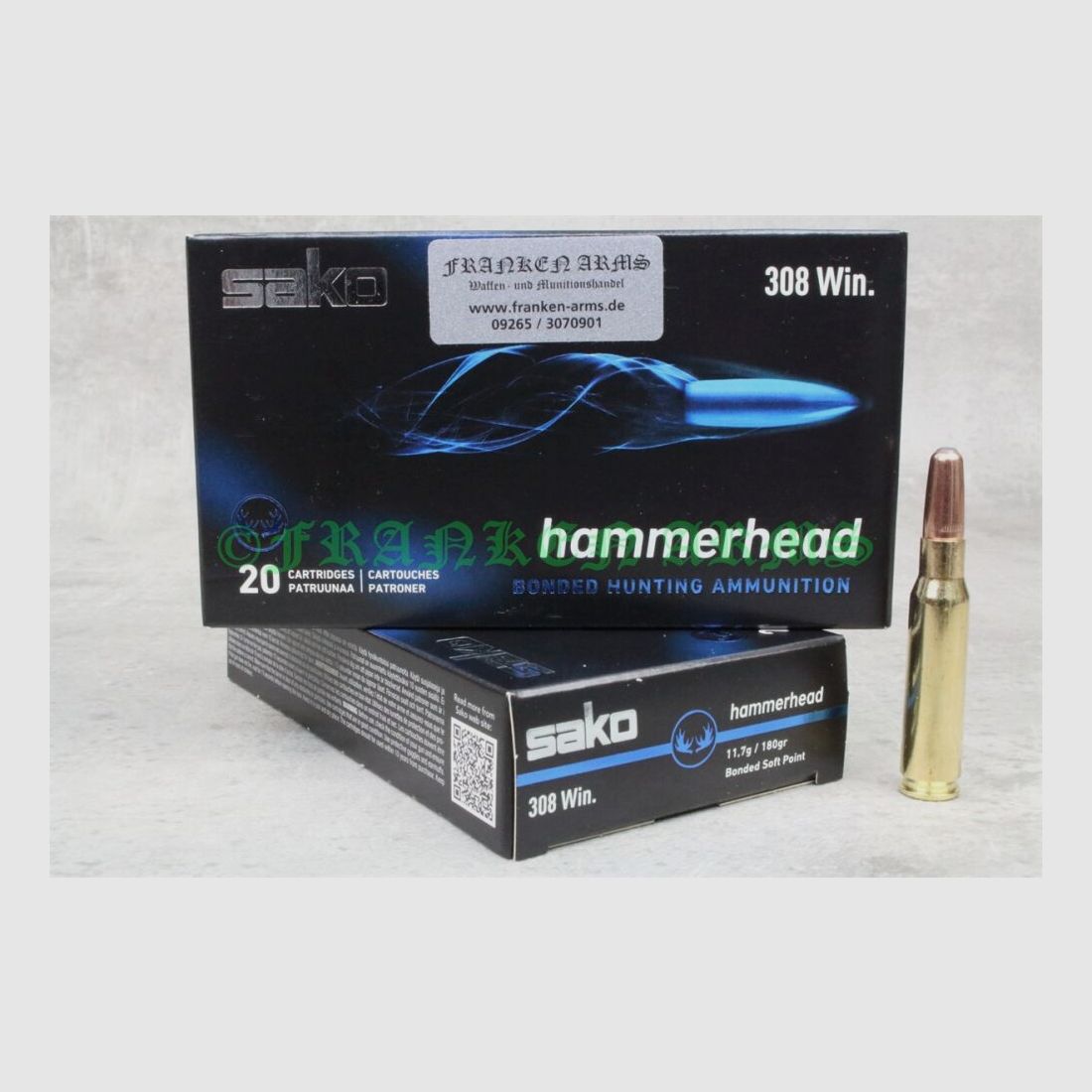 Sako Hammerhead .308 Win. 180gr. 11,7g 20 pièces