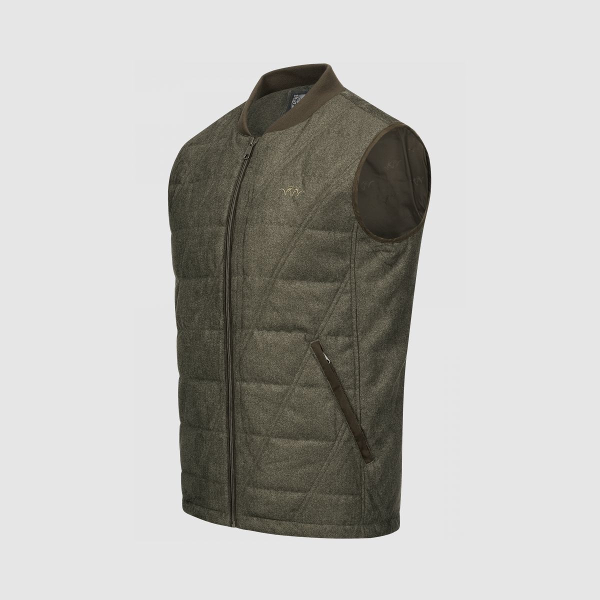 BLASER Uomo Vintage Gilet Victor Olive Melange - Nero