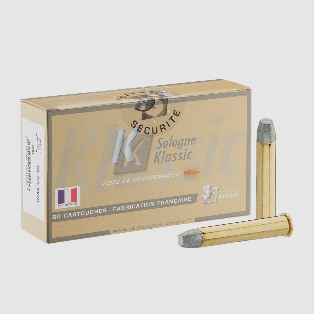 38-55 Win SOLOGNE KLASSIC Balle coulee 255gr