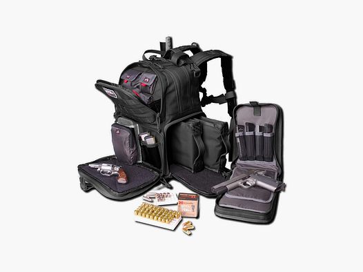 Taktischer Rucksack für Handwaffen schwarz 3 Waffen