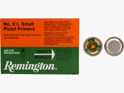 Remington Zündhütchen 5 1/2 Small Pistol 1000 Stück