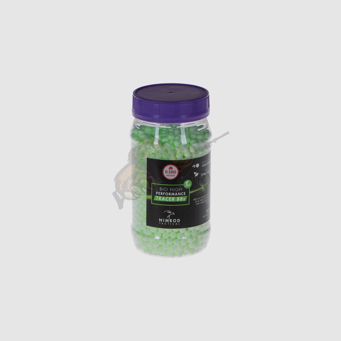 Nimrod Bio Tracer Airsoft BB 2000rds 0.28g (2.000 Stück) - Leuchtspur Grün