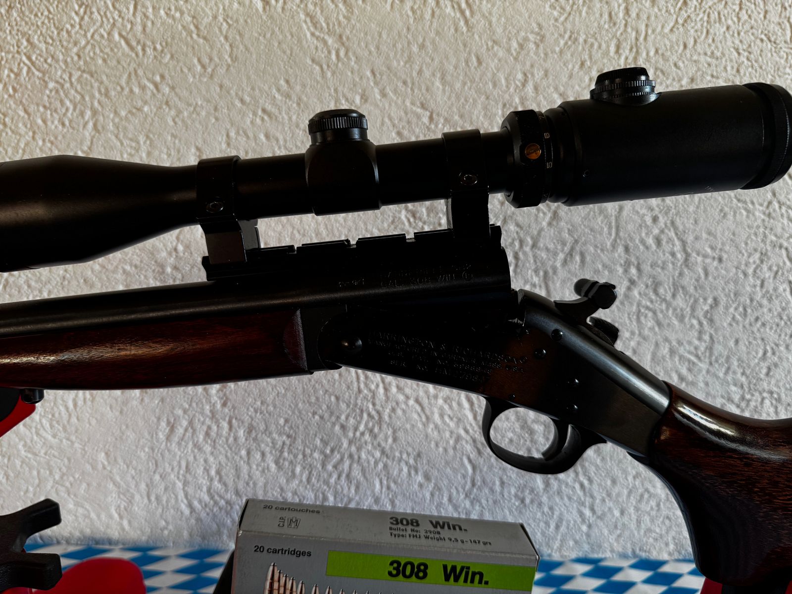Harrington & Richardson SB2 Handi Rifle / hammer break-action rifle 22" en 308win