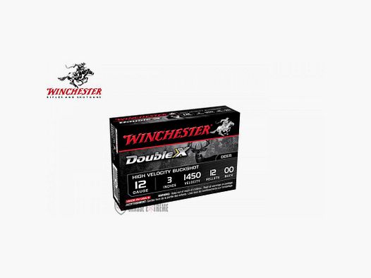 Chevrotines WINCHESTER Double X Buckshot 12 Pellets 41,8g kal 12/76