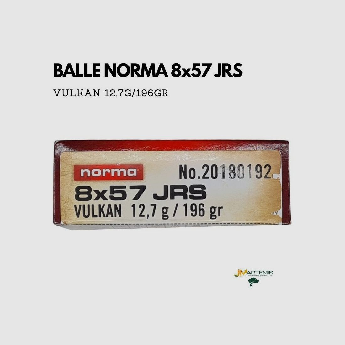 BALLE NORMA 8x57 JRS VULKAN 196GR, image 2 sur 3