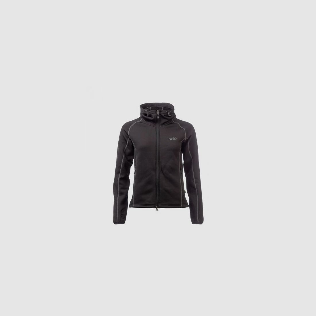 Arrak Damen Kapuzenpullover Powerfleece Schwarz 36