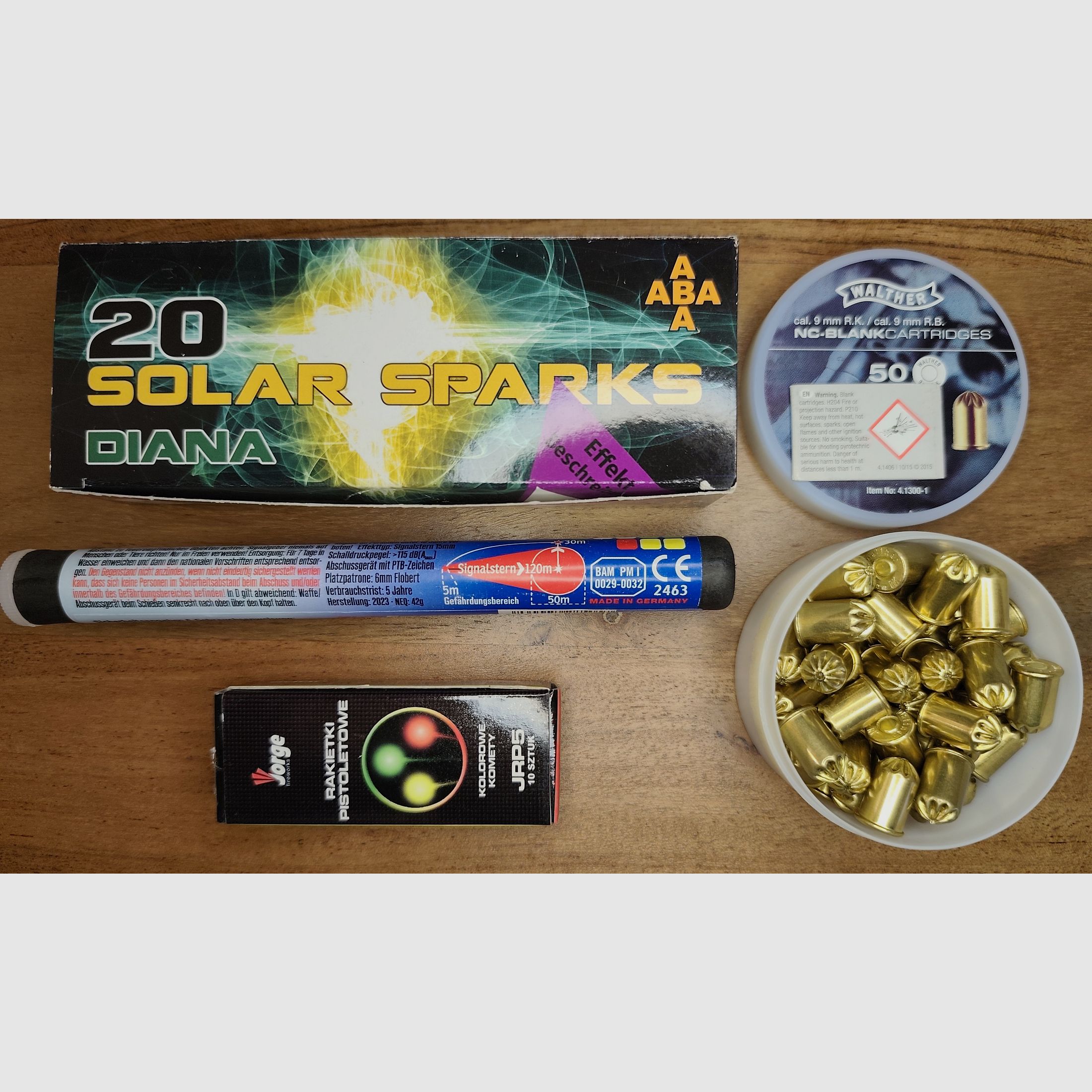 Incenso HW 94 PTB 467 Set di Capodanno 40x Effetti Pyro +50 Colpi di Munizione R.K