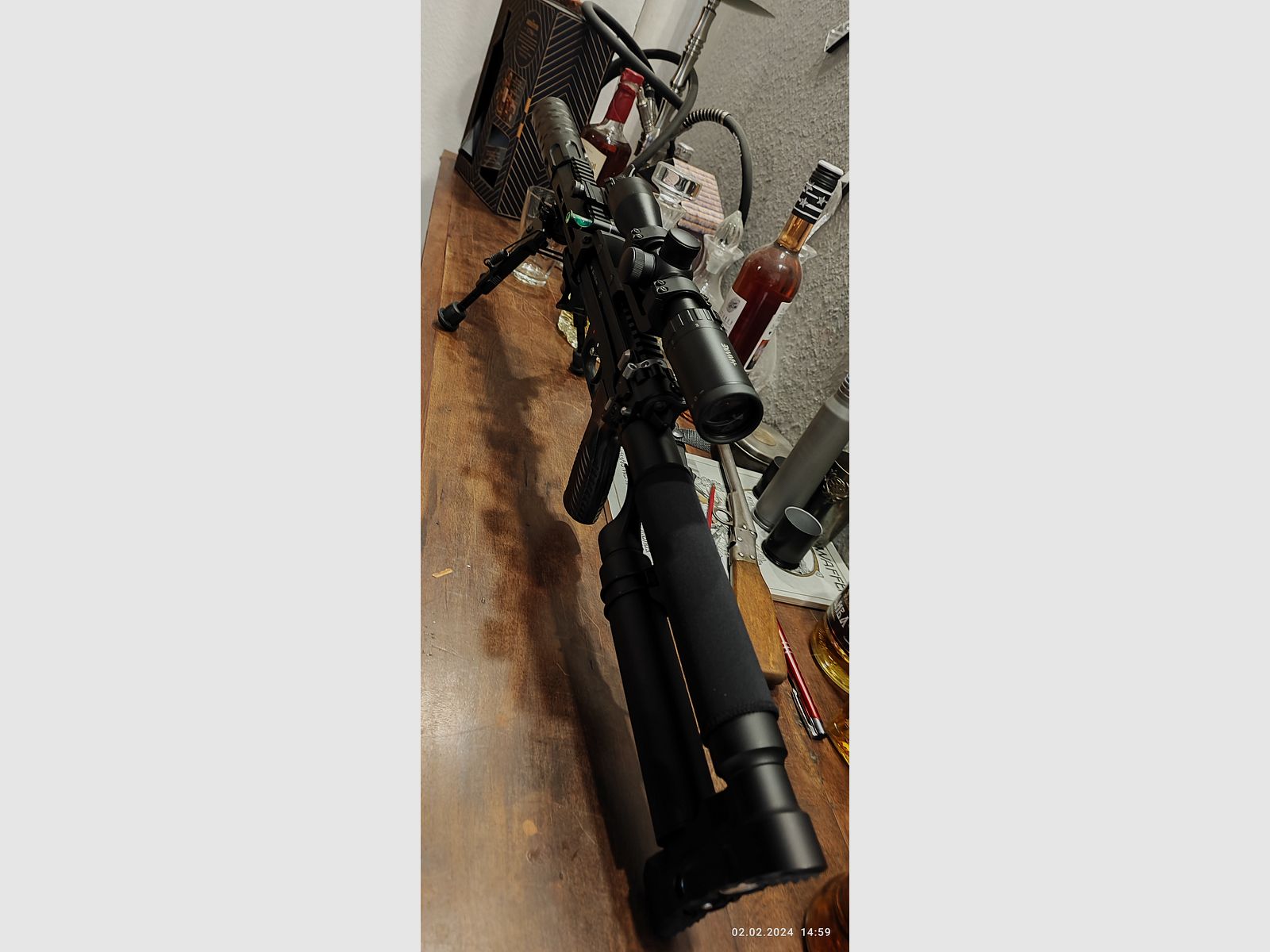 Edgun Leshiy with many accessories in AR15 style. With remaining warranty.