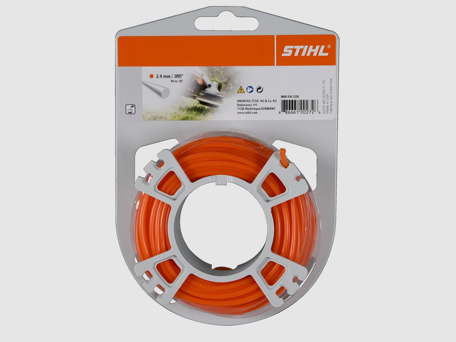 Stihl Mhfaden round, orange 2.4 mm