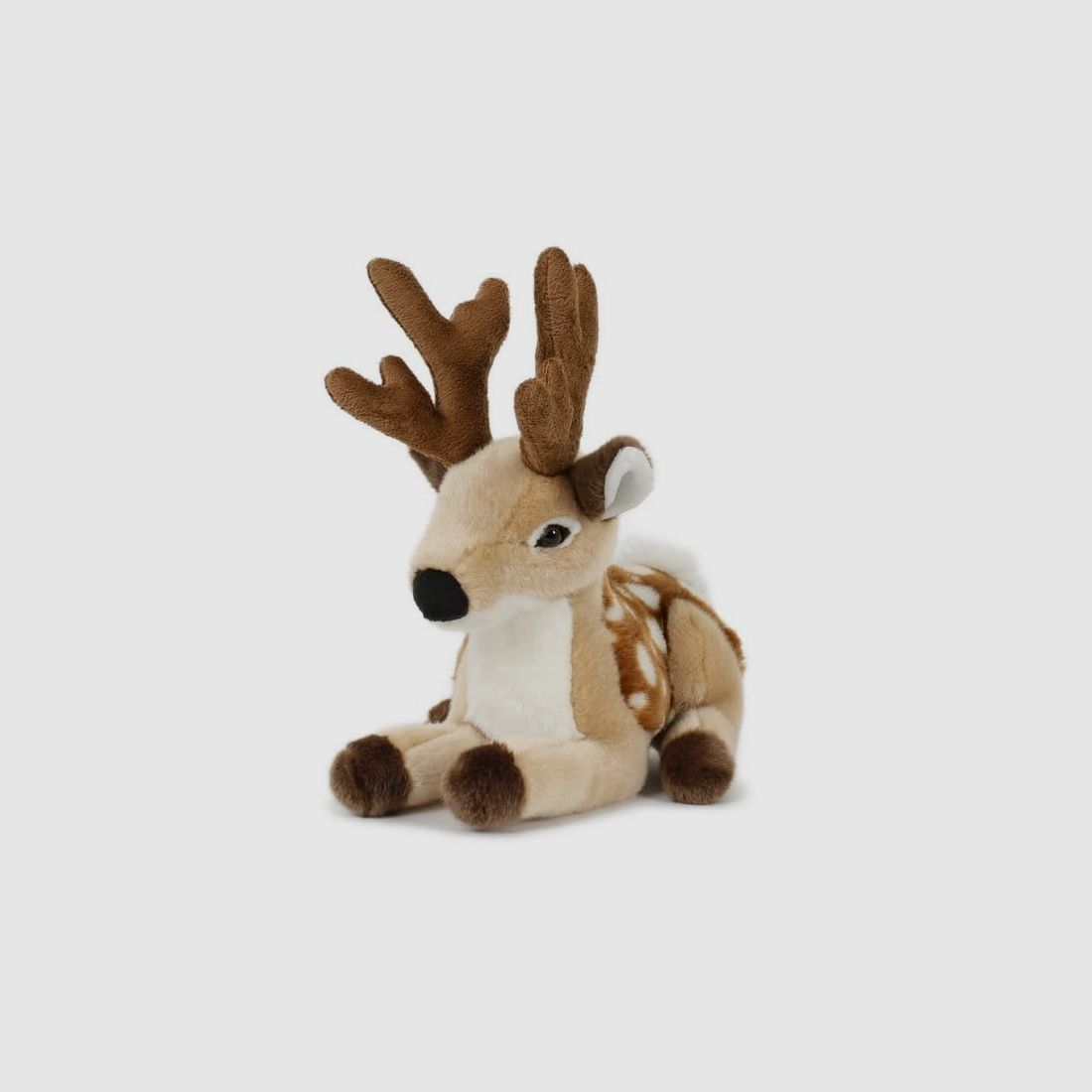 LivingActive Plüsch-Hirsch 25 cm – Waldtier Kuscheltier aus Plüsch