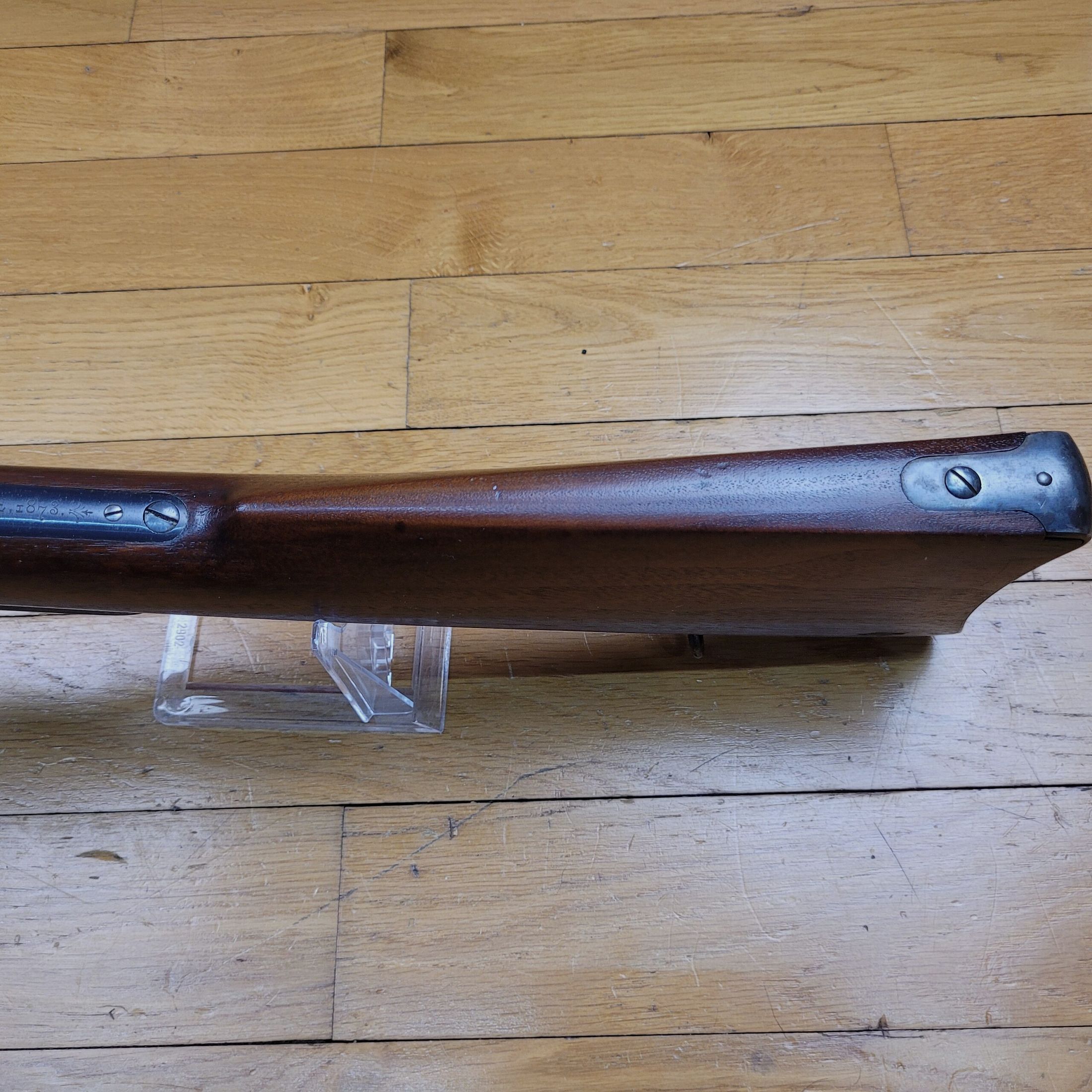 Wunderschönes und sehr rares Winchester 1873 « Musket » Gewehr – weniger als 5% der Gesamtproduktion – Kaliber 44 WCF/44-40 – Waffe von 1903 – Ausnahmewaffe in musealem Zustand, Bild 18 von 34