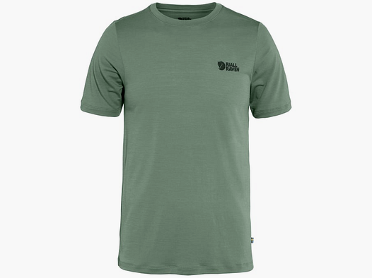 Fjällräven Abisko Wool Logo SS M Patina Green