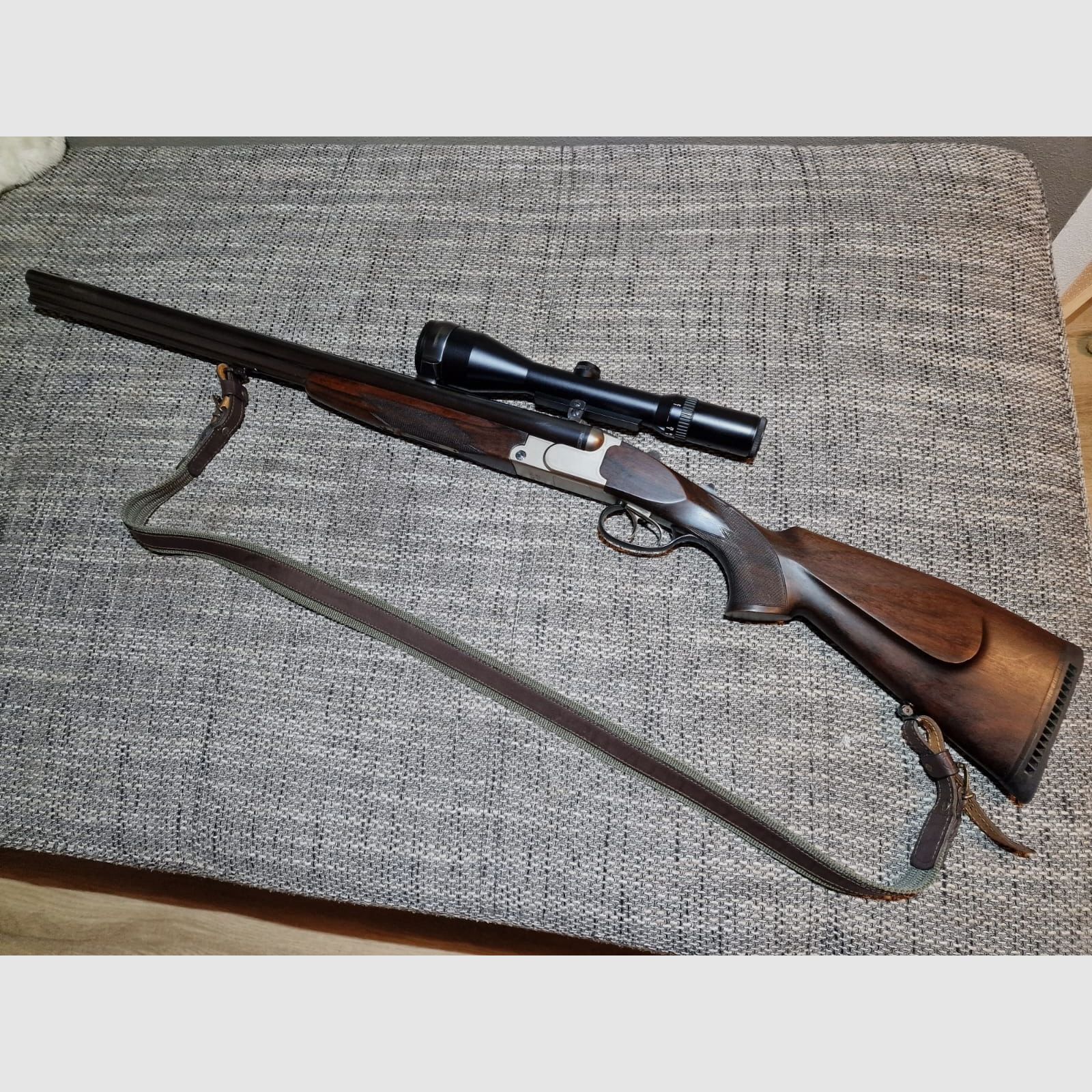 Krieghoff Plus Drilling mit EL 7x57R 12/70 22. Hornet