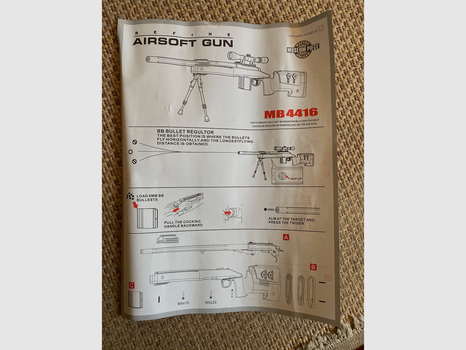 Sniper Federdruck MB4416 B
