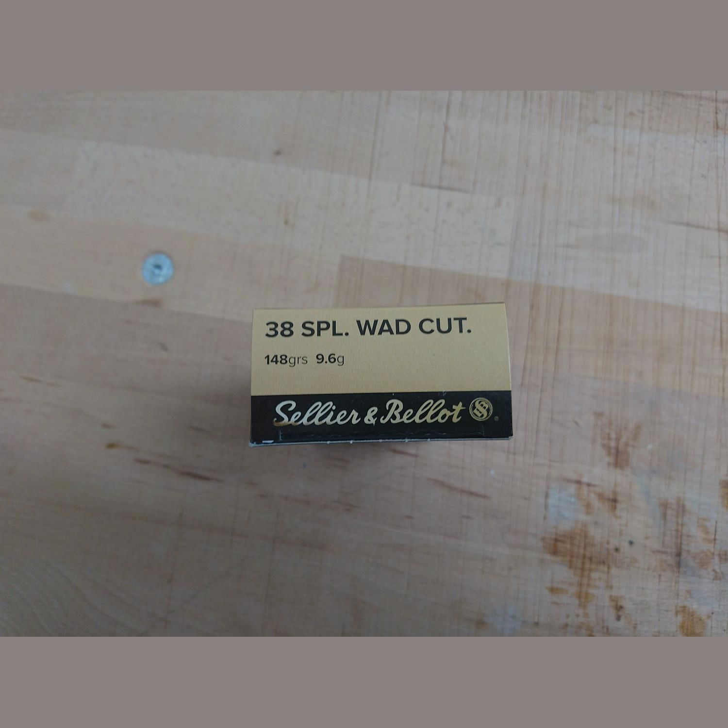 Sellier&Bellot .38 SPL WAD CUT. 148grs 9,6g, Bild 2 von 2