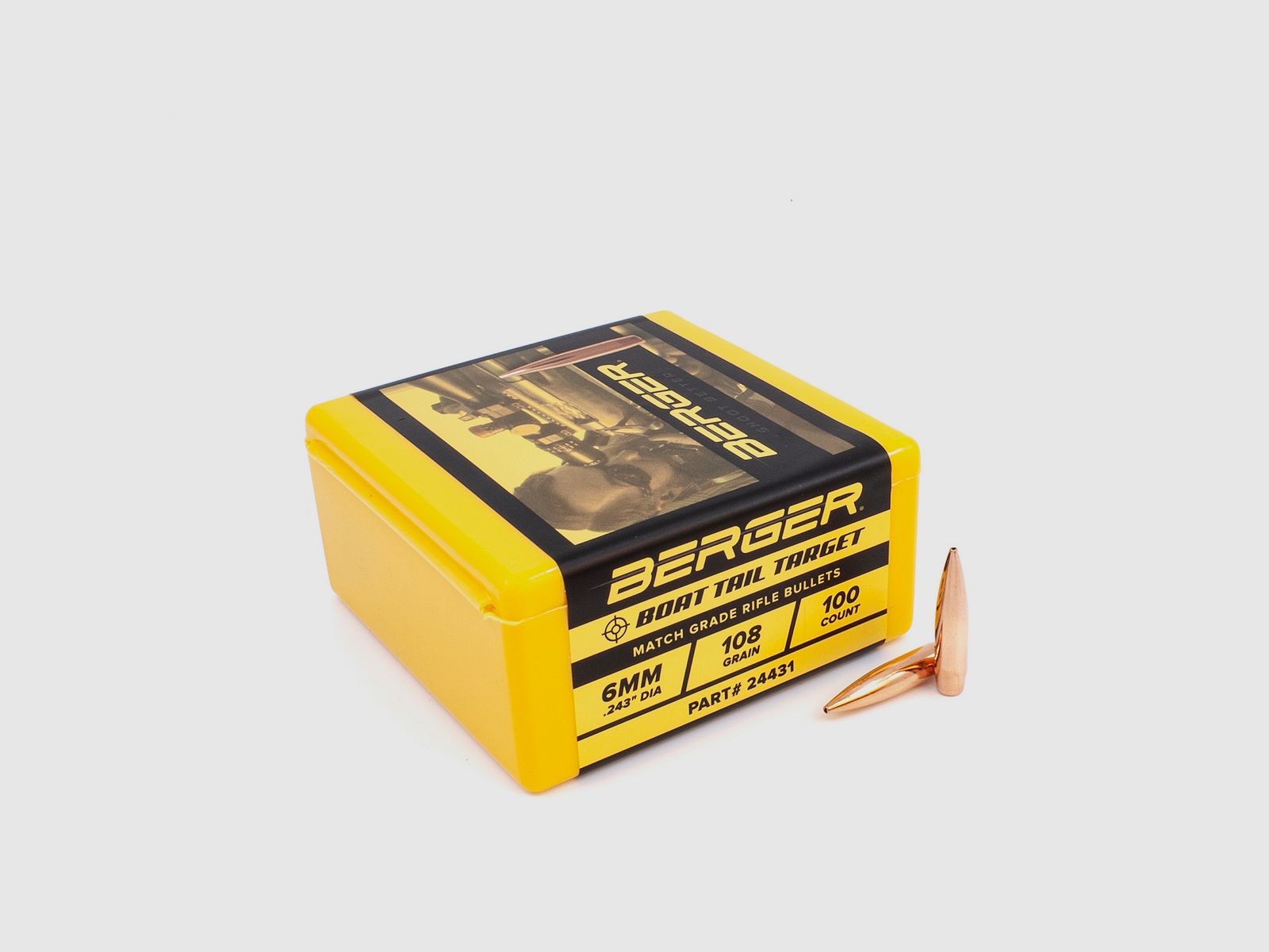 Berger Geschoss 6mm/.243 BT Target 108GR 100 Stück