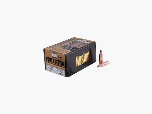 NOSLER BALAS PARA CART. PARTITION CAL. 308" 180GR. SPITZER 50PZ