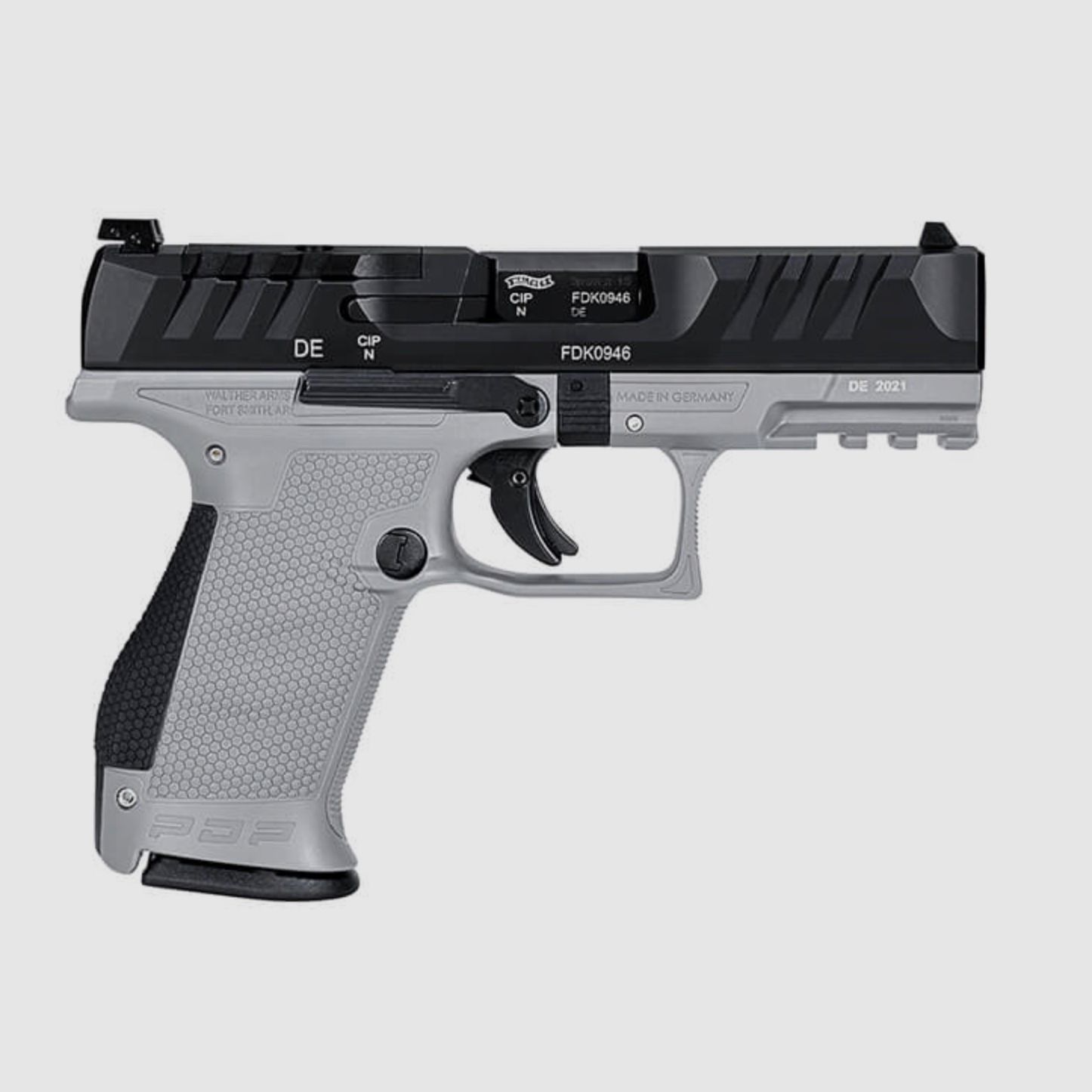 WALTHER PDP Compact 9 mm Luger Pistole TG 4" 15 Schuss Magazin Optik Ready