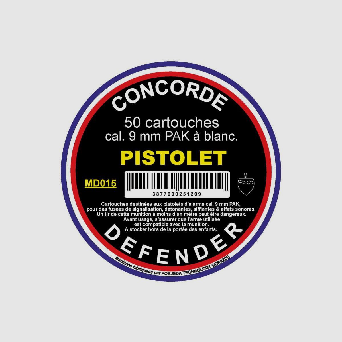 Packung mit 50 Patronen Kal. 9 mm PAK Platzpatronen - Munition 9 mm PAK Platzpatronen, Bild 1 von 3
