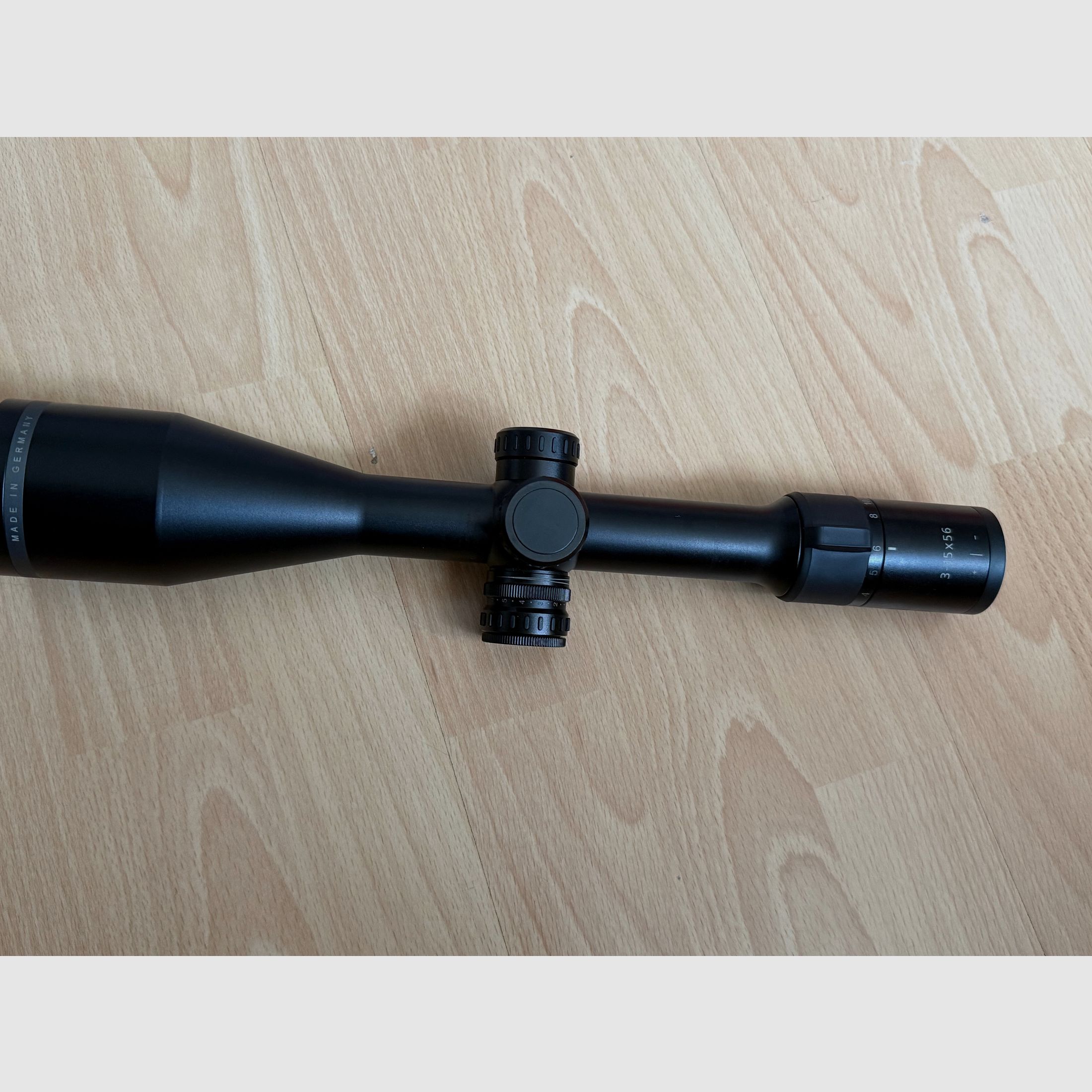 MINOX, ZE 5i, 3-15x56, telescopio, reticolo illuminato, ottica da caccia, vetro da caccia, Made in Germany, obiettivo da 56 mm, appostamento