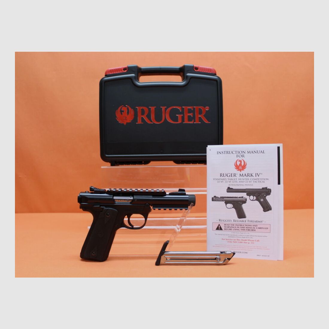 Ruger Ha.Pistole .22lr Ruger MARK IV 22/45 Tactical 4,4" Lauf/ Gewinde 1/2-28 (.22lfB/.22L.R. MK4)