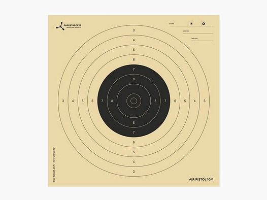 Flip-Target Zielscheiben Luftpistole 10 m 14x14 cm