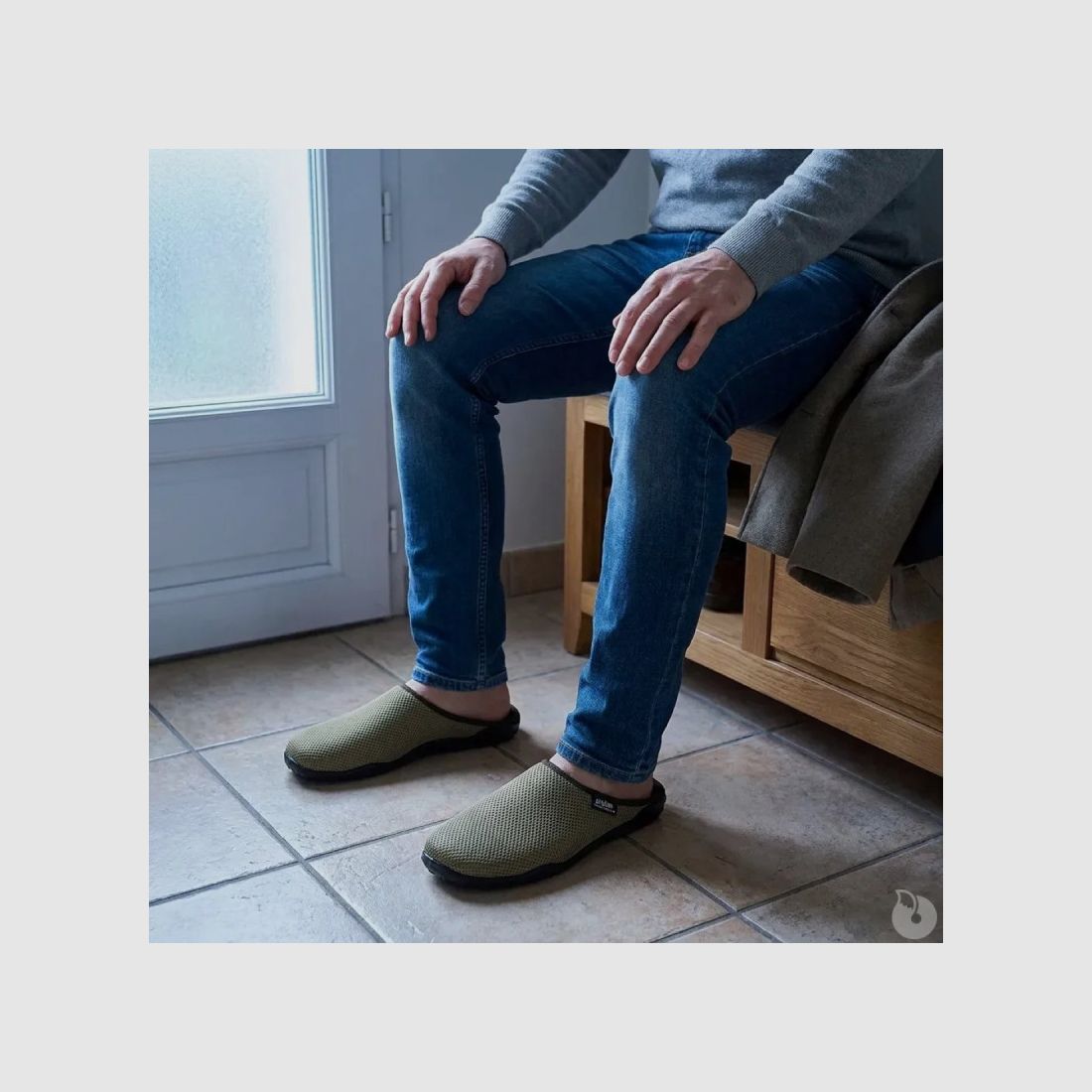 Mules Data men Airplum - Comfort khaki home, image 3 of 5
