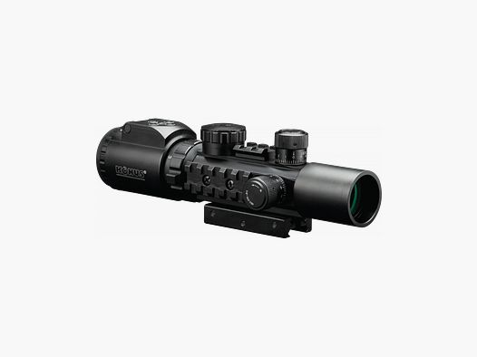 Konus Konuspro AS-34 2-6x28 montaggio Picatinny e 11 mm, bolla, inclusi tappi Flip-Up