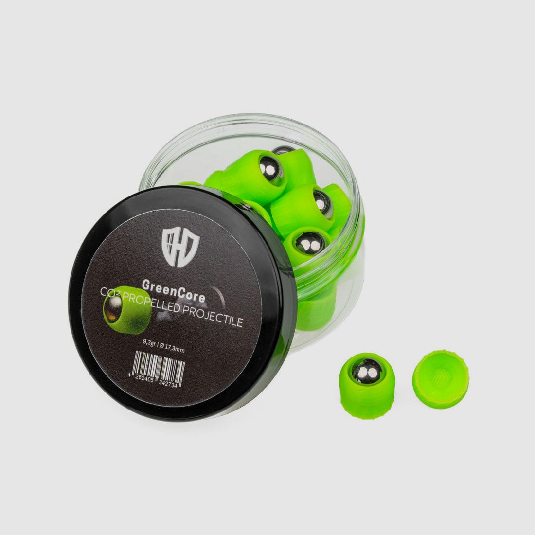 20x GreenCore | Co² Aangedreven Projectiel | 5,8gr of 9,3gr | Ø 17,3mm | M17 | FSC | FSC XP | HDR68 | TC68 | HDS68
