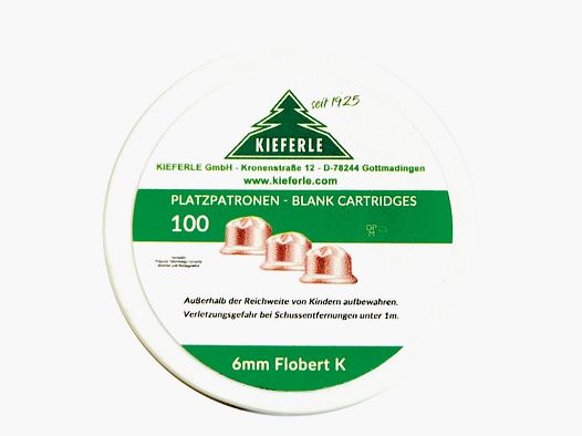 Blank cartridges caliber 6 mm