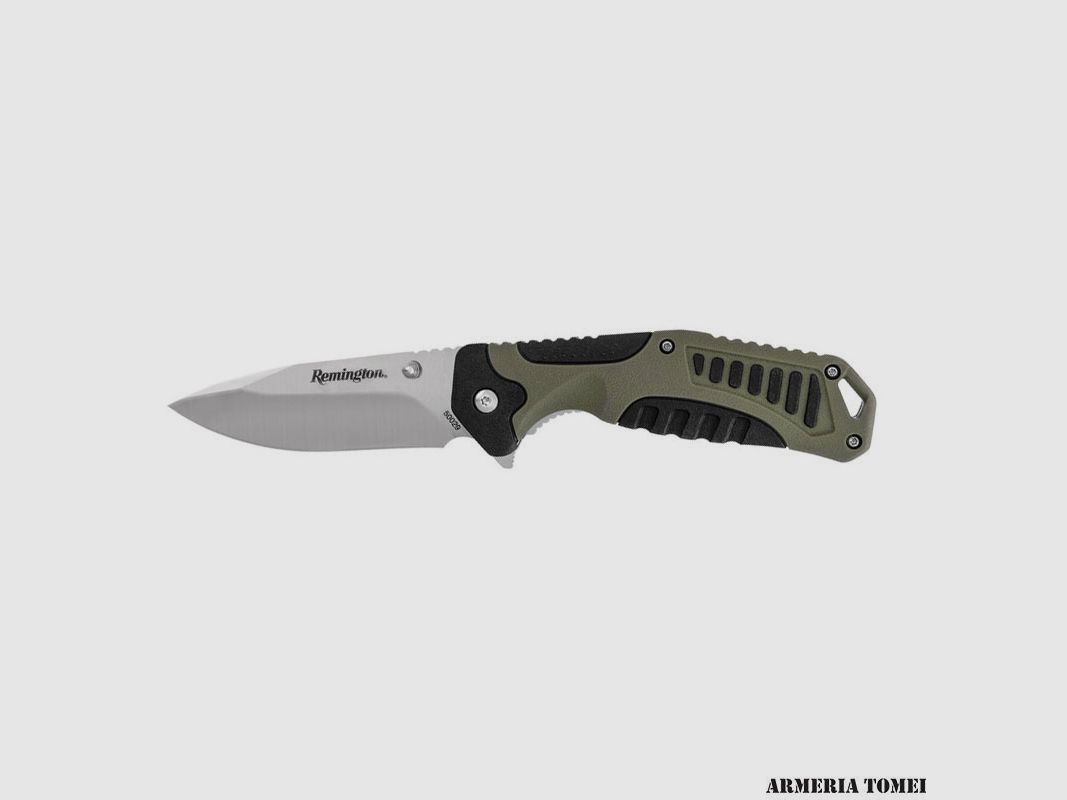 Messer – REMINGTON – Schwarz/Grün mit Klinge aus Edelstahl 8,2 cm