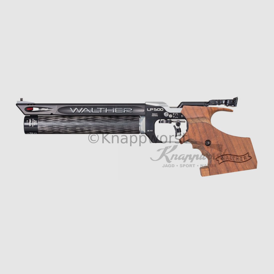 Walther LP500 Expert rechts, grip maat M