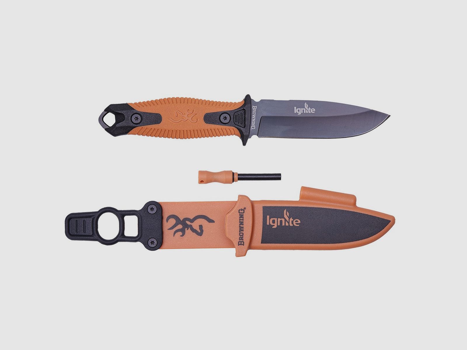 Coltello da caccia Browning Ignite con pietra focaia