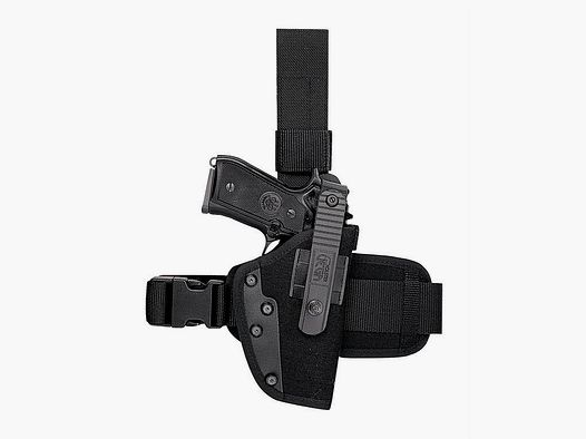 Holster PA260 VEGA pour Beretta 92 – 98 – Noir – Holster de cuisse en Cordura