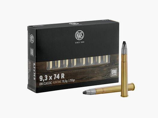 Jagdbüchsenpatronen RWS UNI Classic Kaliber 9.3x74R