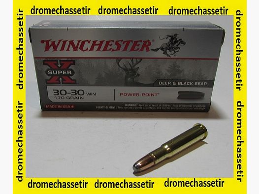 Boite 20 cartouches 30-30 Winchester power point 170 grains