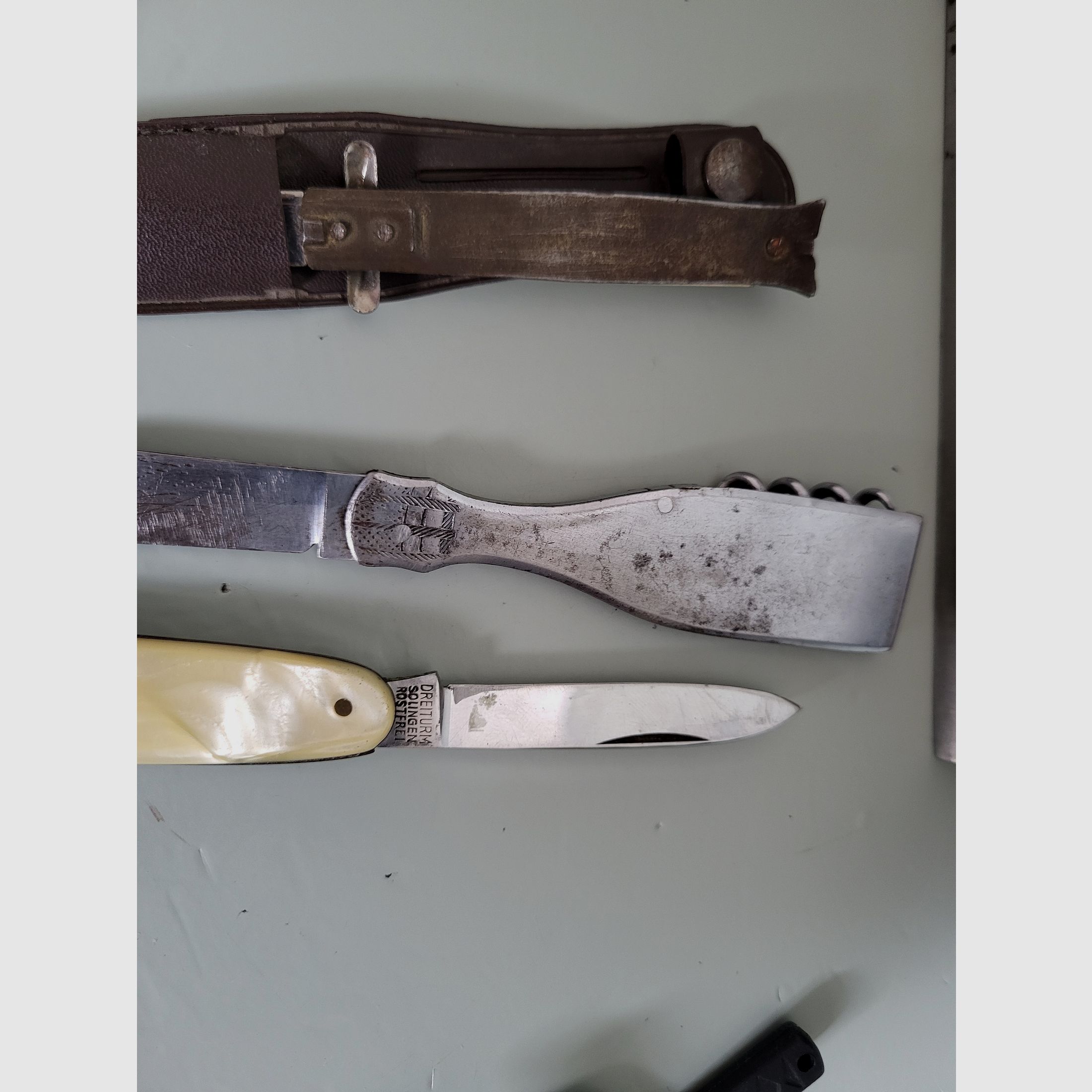 Conjunto de cuchillos - Daga - Toledo - Cuchillo plegable