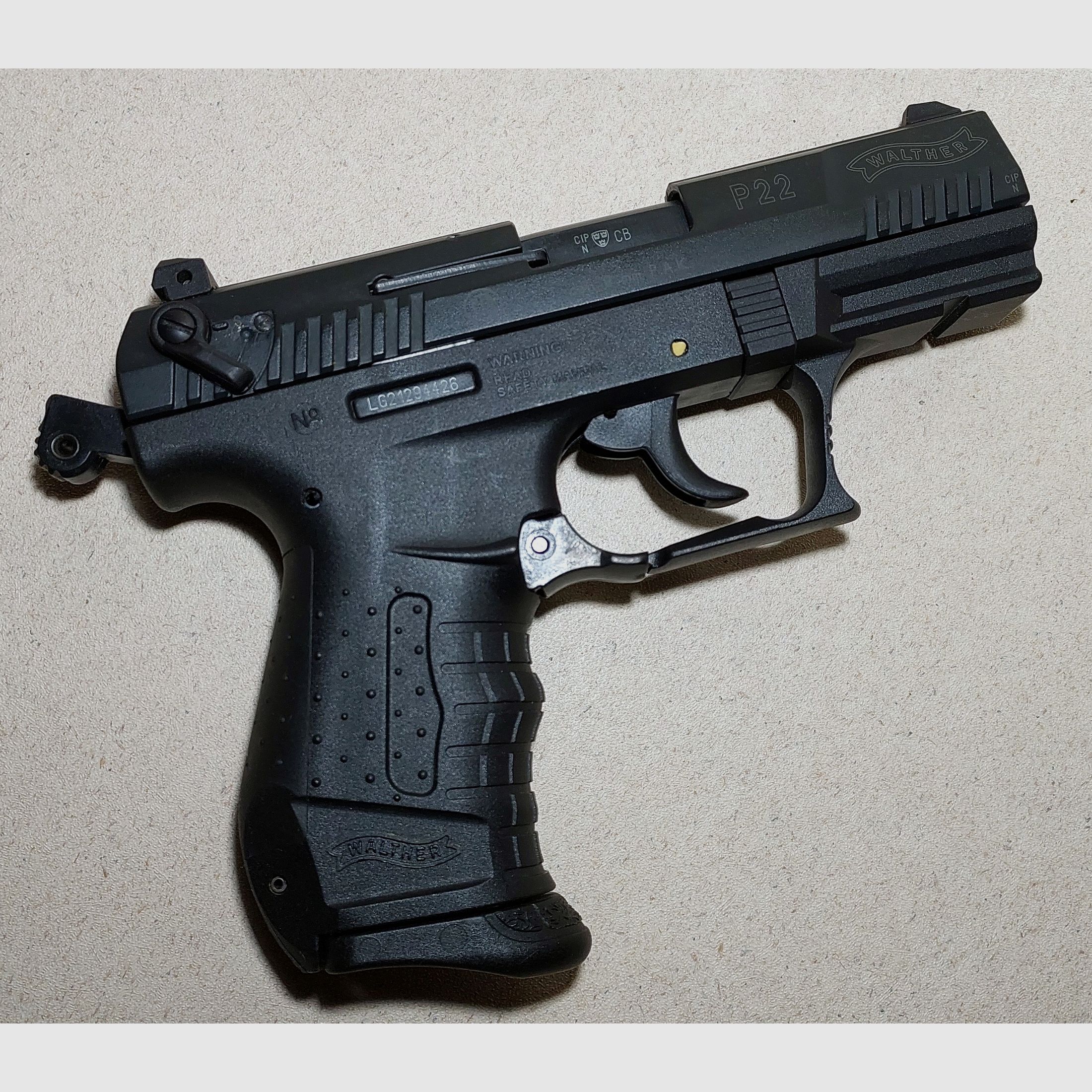 Walther P22 Pistolet alarmowy 9mm P.A.K. czarny (PTB 778)