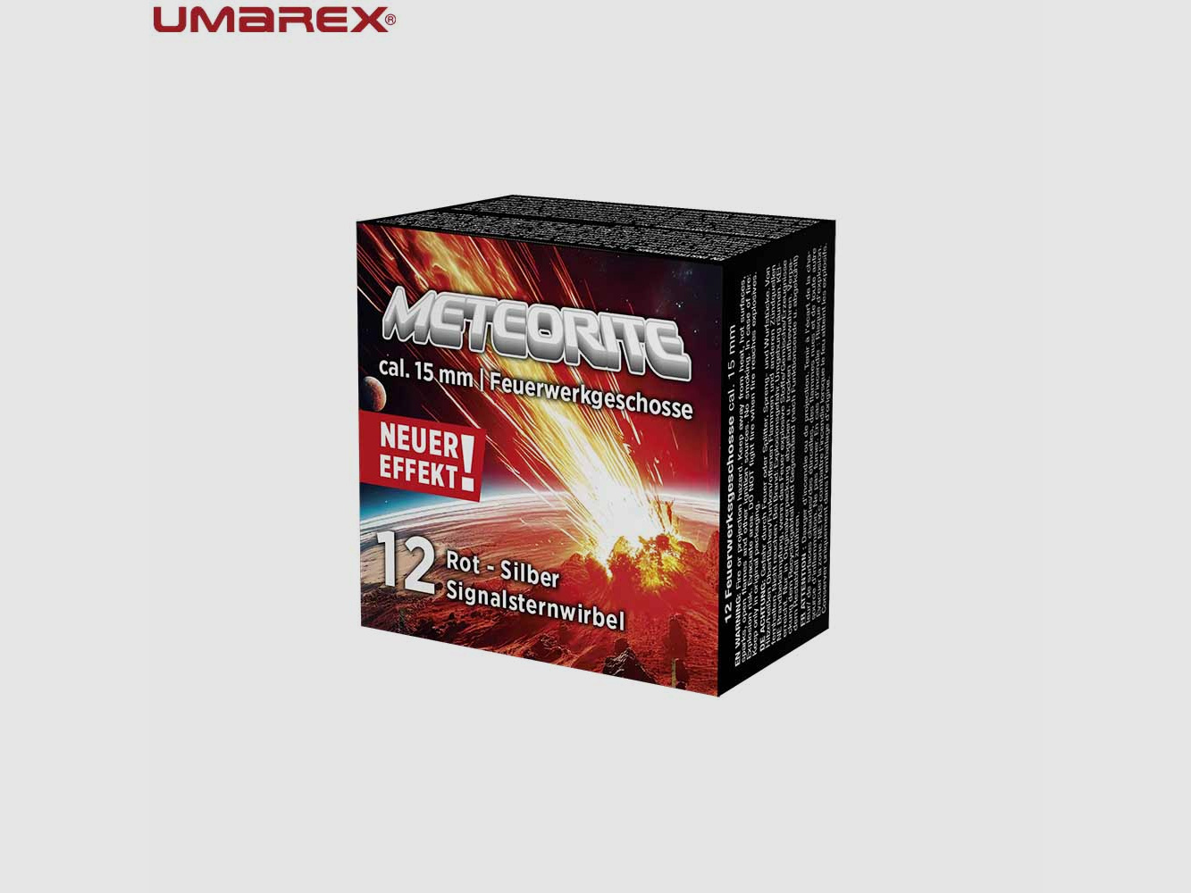 UMAREX SEGNALE STELLA VORTICE METEORITE 15mm rosso-argento 15 colpi